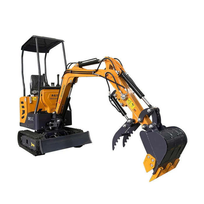 1-Ton Mini Excavator with 13.5 HP Gas Engine, Hydraulic Thumb & Side-Swing Boom - Image 3