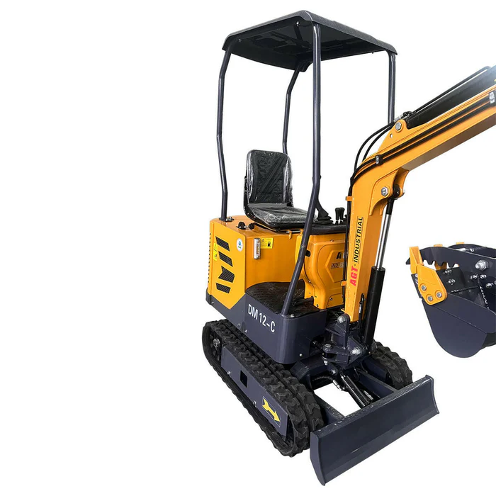 1-Ton Mini Excavator with 13.5 HP Gas Engine, Hydraulic Thumb & Side-Swing Boom - Image 5