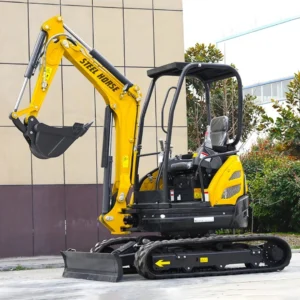 2.6-Ton Kubota Diesel Mini Excavator with Hydraulic Thumb & Enclosed Cab