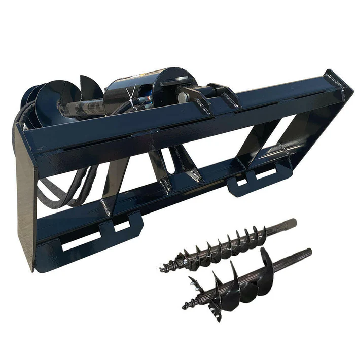 Skid Steer Hydraulic Auger with 3 Bits - Image 3